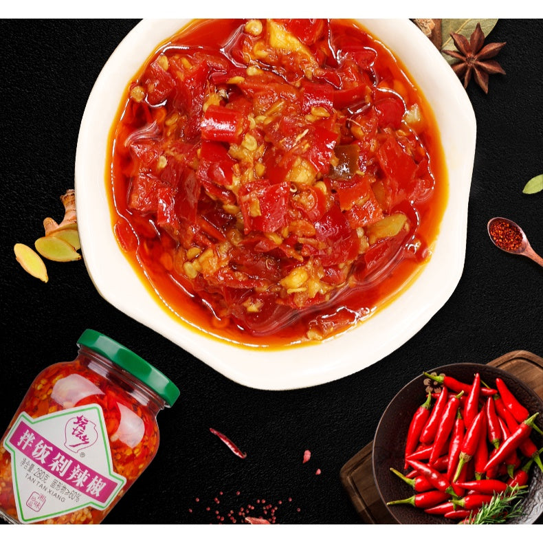 280g Hunan Traditional Chopped Chili 湖南特产 坛坛乡拌饭剁辣椒 - 280g 拌饭蒜蓉辣椒酱