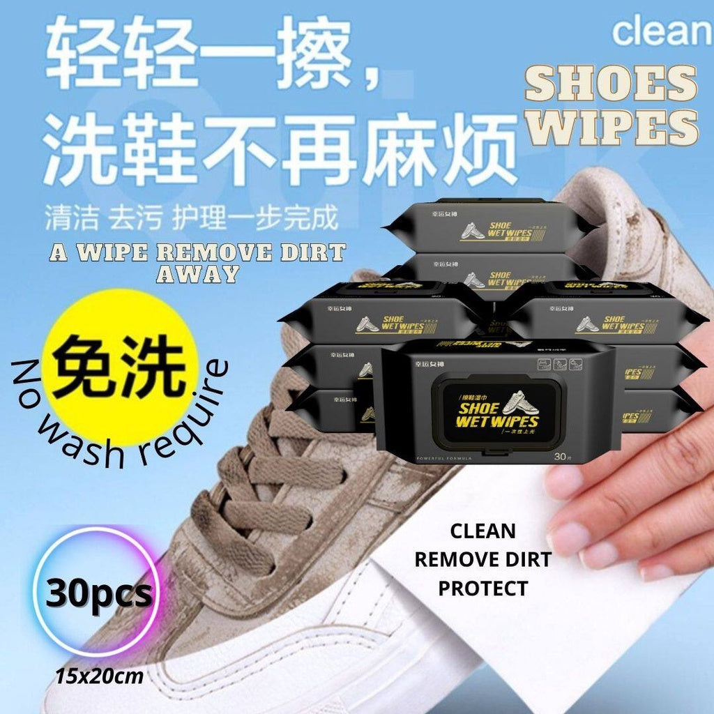 30pcs/bag Shoes Wipes*Suitable for white shoes 网红推荐小白鞋湿巾30抽/包