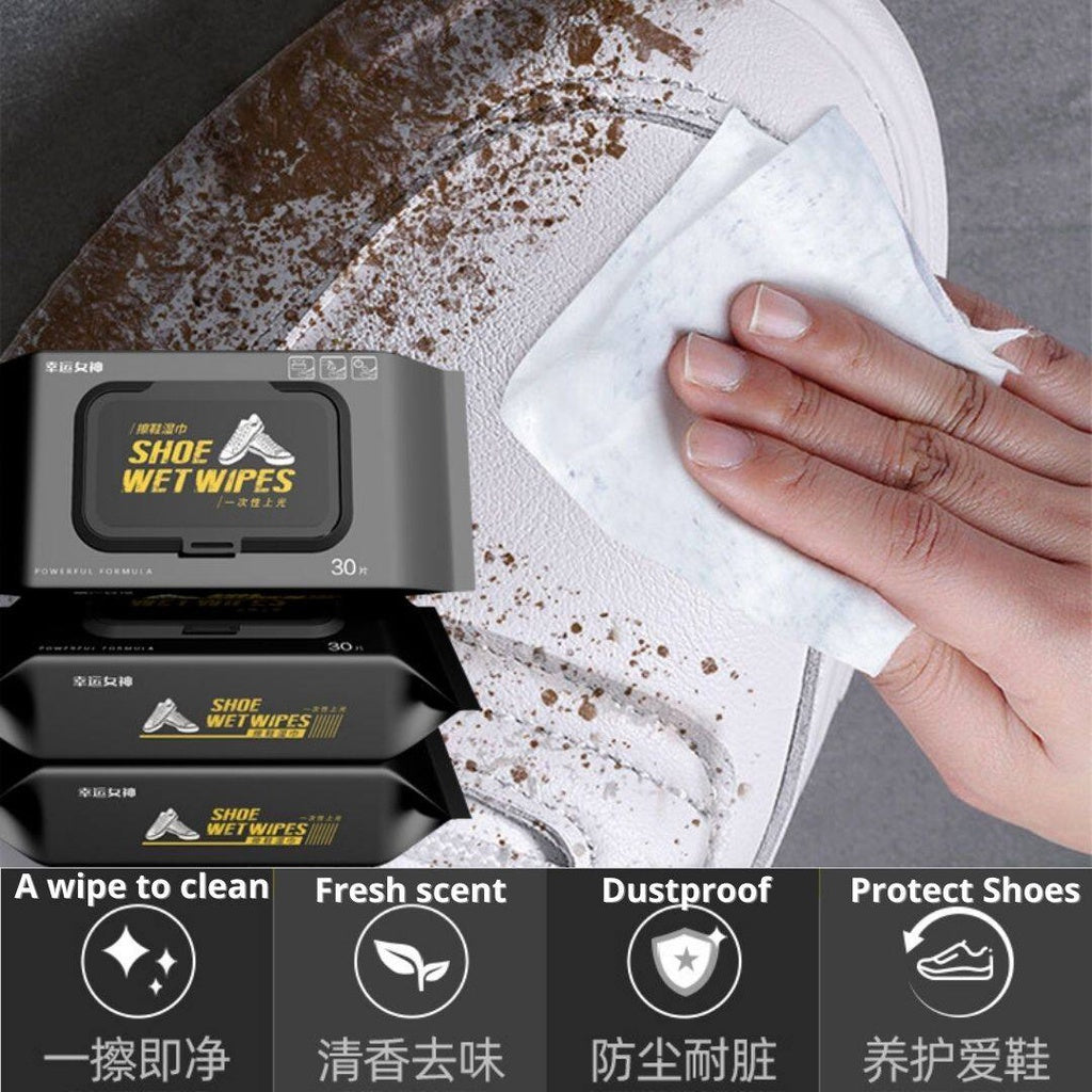 30pcs/bag Shoes Wipes*Suitable for white shoes 网红推荐小白鞋湿巾30抽/包