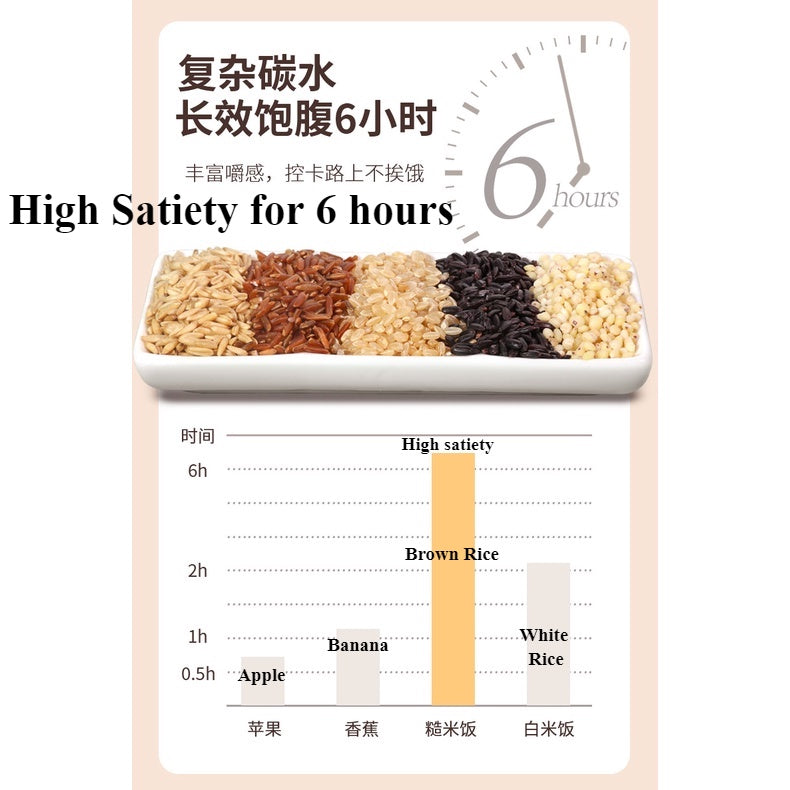 500g/1kg  Five Colors Brown Rice  五色糙米 (糙米 黑米 红米 燕麦米 荞麦米) 五谷杂粮 粗粮米Whole Grains Rice