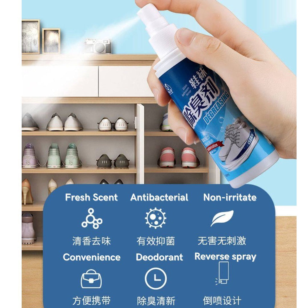100ml Silver Ion 99% Antibacterial Shoes Spray Fresh Scent 清新银离子99%抗菌鞋子喷雾 防鞋臭 防袜子臭