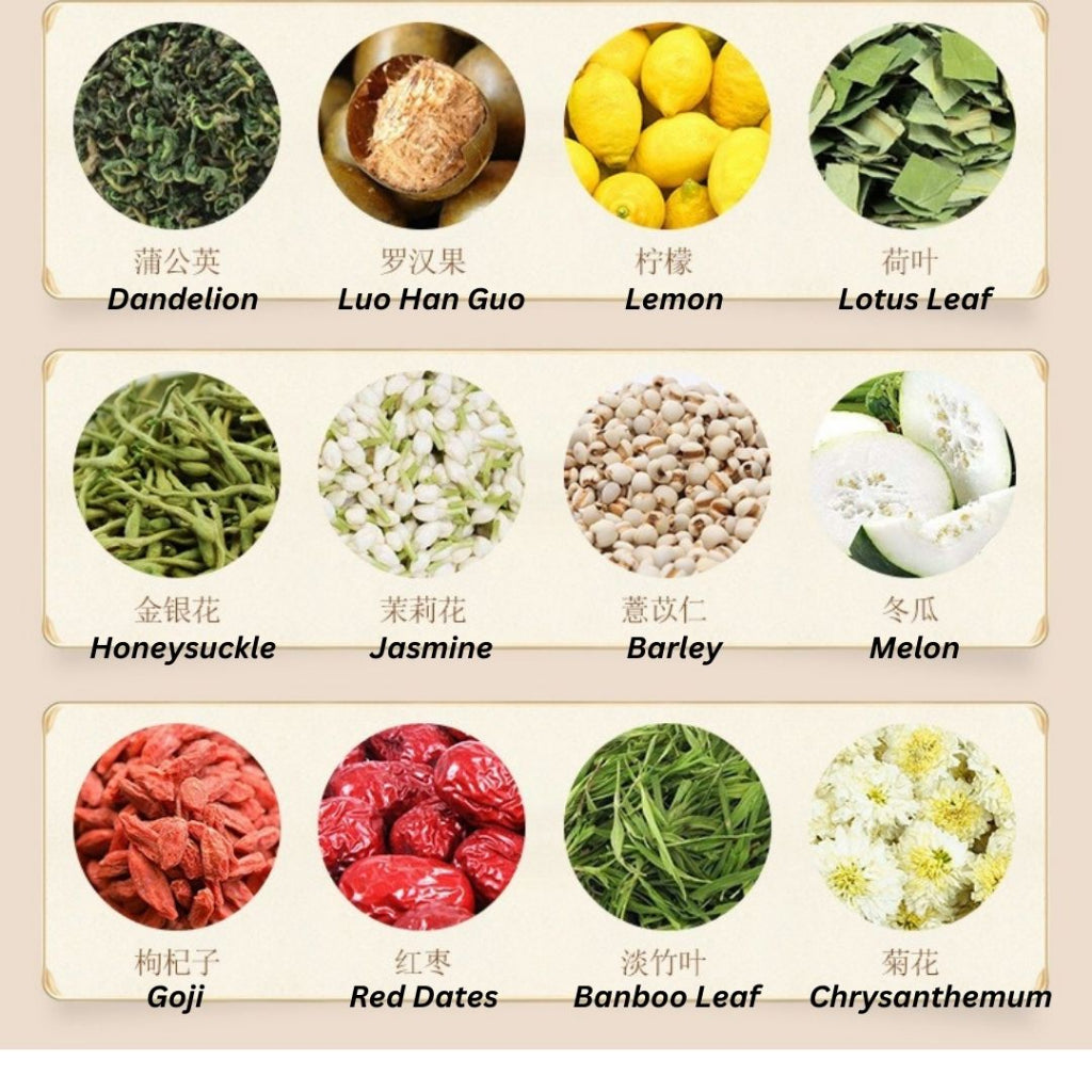 30Teabags茶袋 祛湿排毒 32味红豆薏米茶 32Herbs Red Bean Barley Tea *Detox and Reduce Dampness