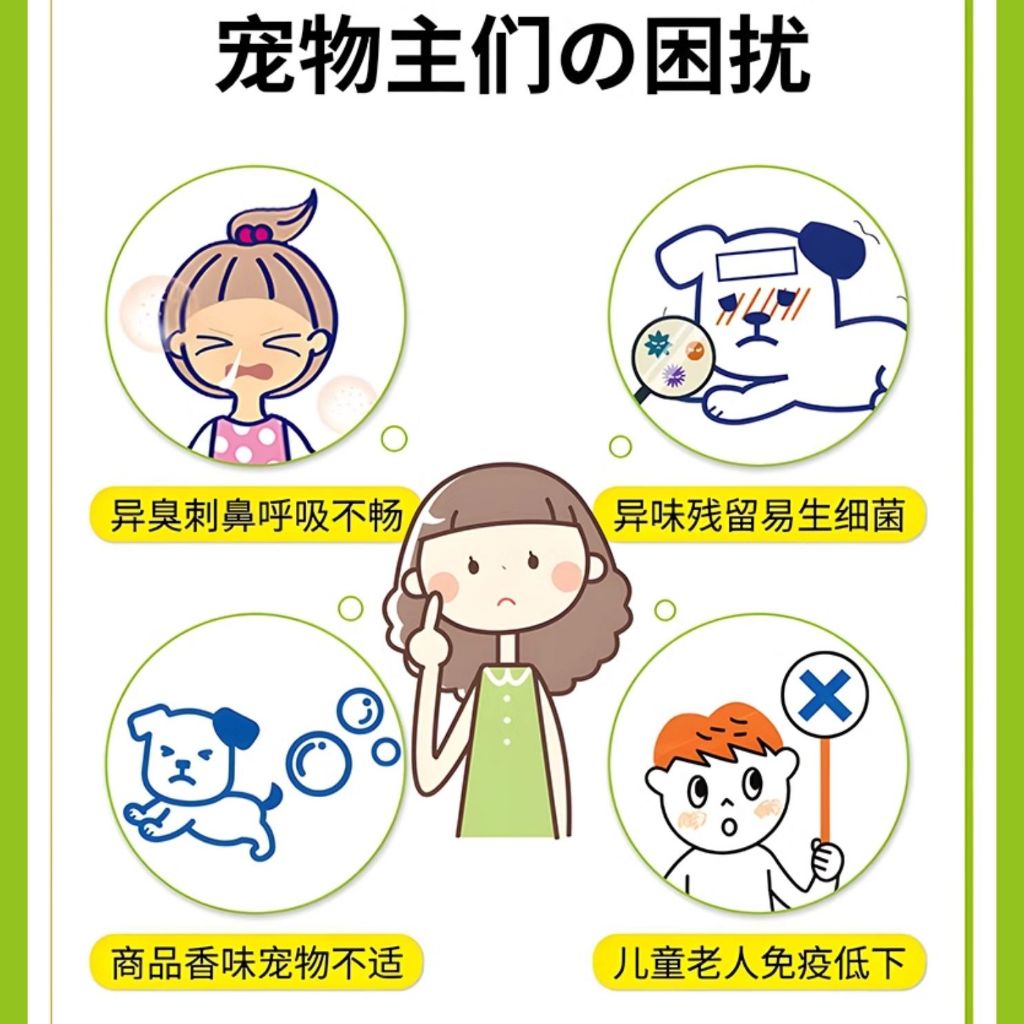 500ml 宠物猫咪狗狗除臭剂 宠物除味剂 Pet Antibacterial Odour Remover Spray Pet Anti-Odour Spray 室内抑菌去猫狗尿味 猫砂除味 Remove Pet Odour