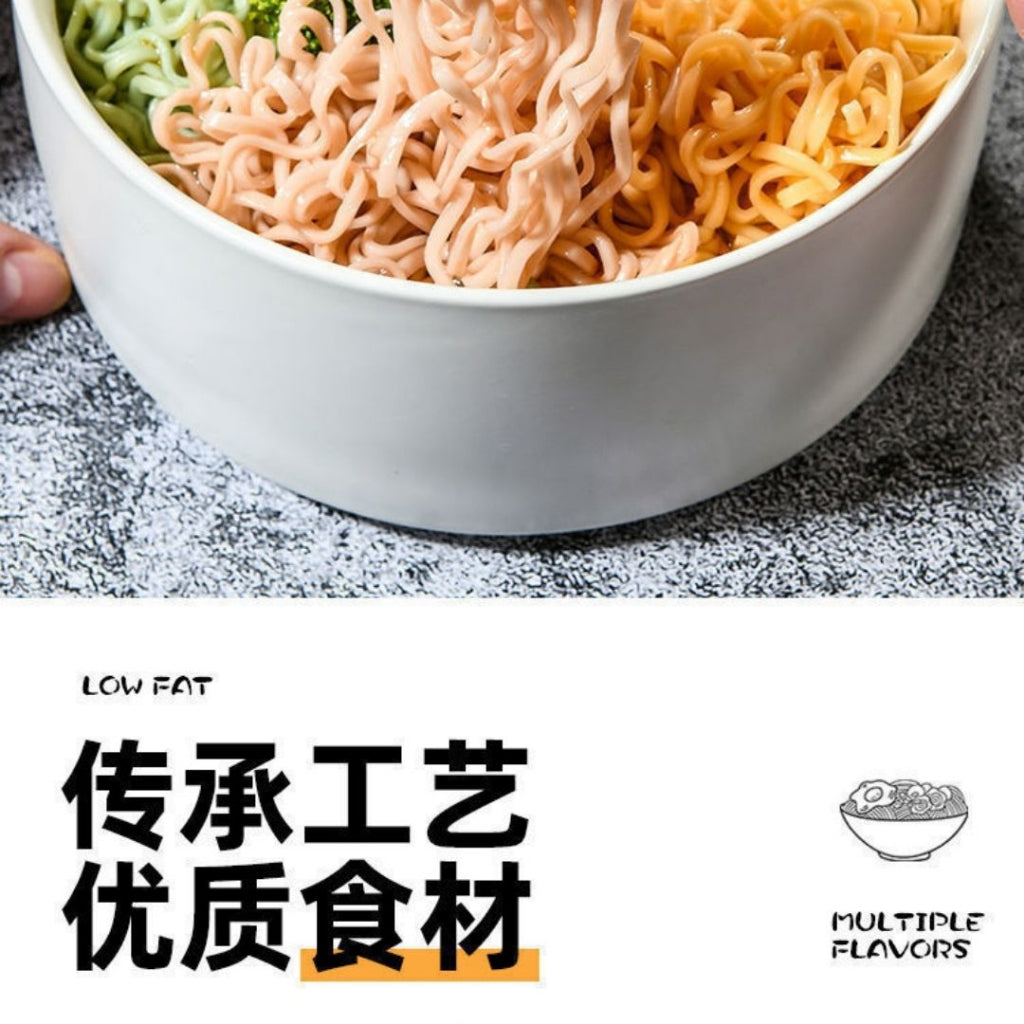 无色素非油炸 手工谷粮果蔬面 菠菜面/紫薯面/荞麦面/胡萝卜面/鸡蛋面 Non-Fried Low Fat Grain & Vegetable Noodle (Spinach / Carrot / Purple Potato)