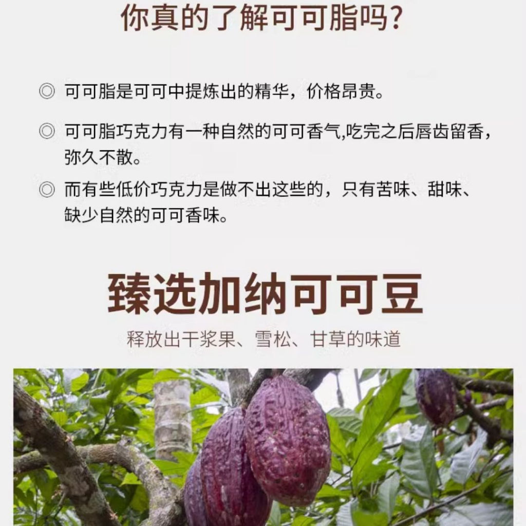120g 22-24pcs片 高蛋白高纤维0蔗糖72%黑巧克力 High Protein High Fiber 72% Dark Chocolate Prebiotic Chocolate益生元黑巧克力