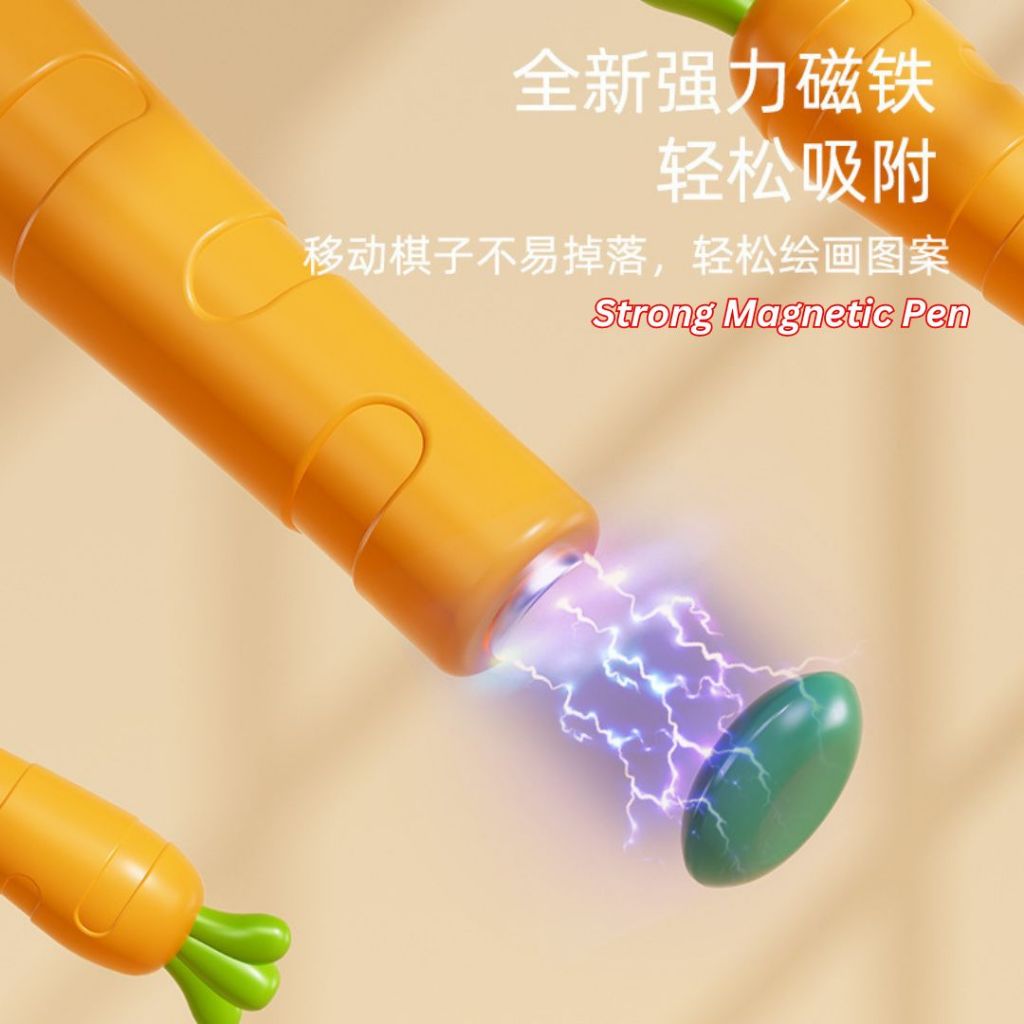 4岁-11years old岁 Kid Magnetic Drawing Board 儿童磁性画板兔子磁力画板 提高儿童专注力 儿童画板 New Style Children Magnetic Drawing Board