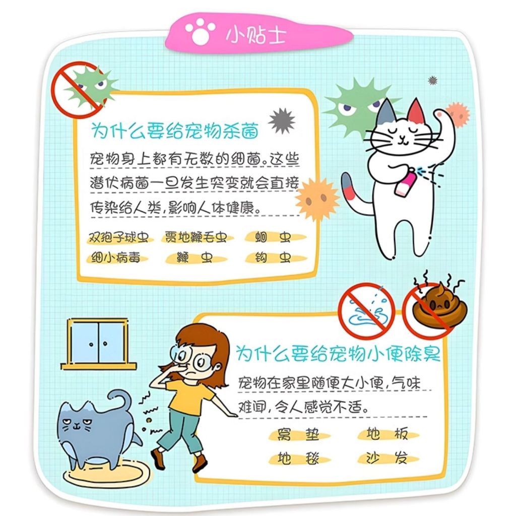 500ml 宠物猫咪狗狗除臭剂 宠物除味剂 Pet Antibacterial Odour Remover Spray Pet Anti-Odour Spray 室内抑菌去猫狗尿味 猫砂除味 Remove Pet Odour