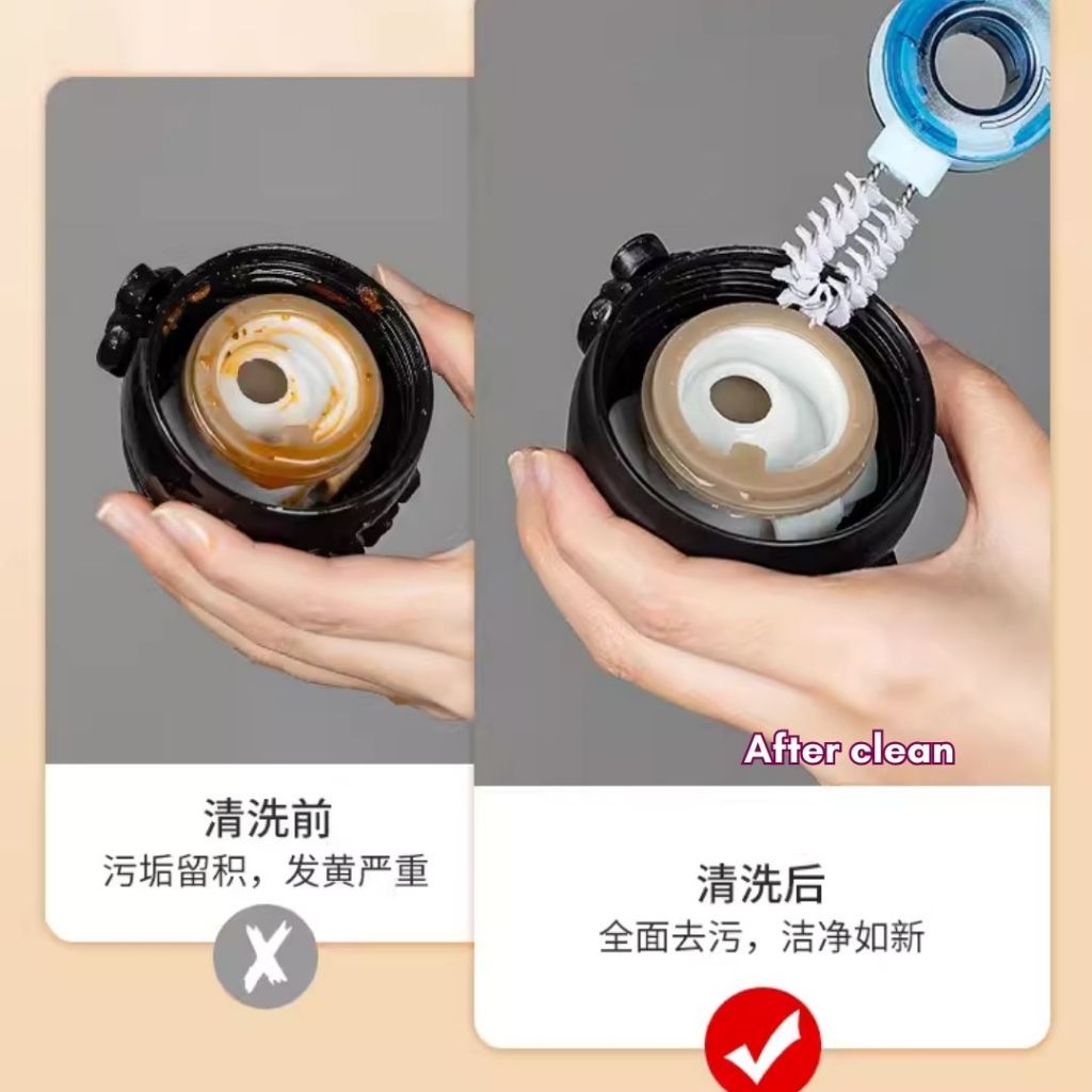 3合1 防霉菌水壶杯盖刷子 3in1 Water bottle cap brush Multipurpose Cap Brush 各种水壶杯盖刷 水壶刷子 Bottle Cleaning Brush Cap Cleaning Brush