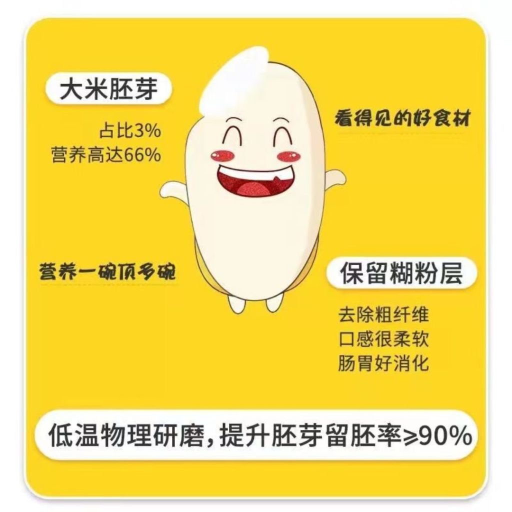 500g 稻草娃宝宝营养胚芽米 Organic Baby Germ Rice 软糯好消化 营养满满 Soft Germ Rice