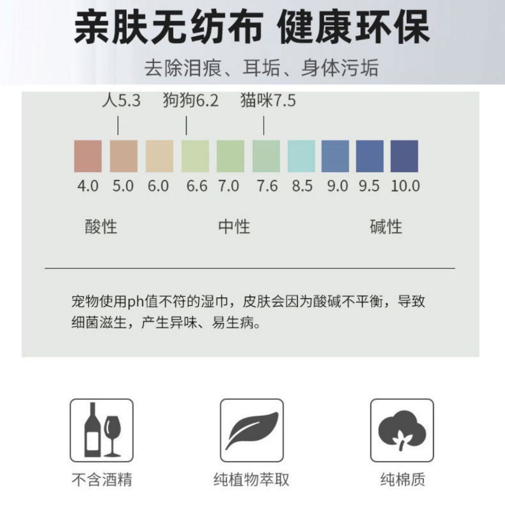200pcs片/btl罐 Multipurpose Pets Wet Wipes 宠物专用湿巾 温和猫狗泪痕湿巾 Pets Eye Drop Wet Wipes