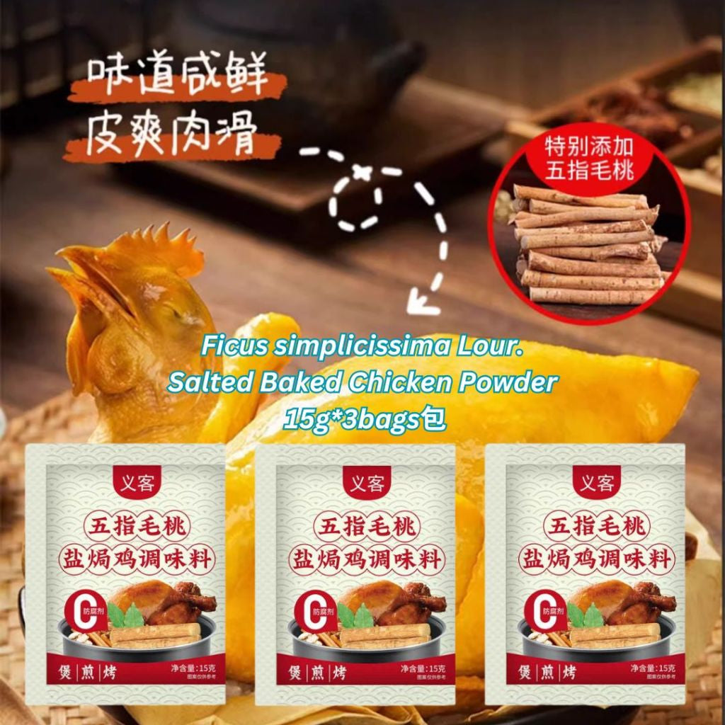 30g Klin Baked Chicken Powder广东 窑鸡王粉 烧鸡粉 or Salted Bake Chicken Powder 窑鸡王调味料 盐焗鸡 电饭煲窑鸡必备 - 30g 窑鸡腌料