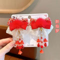 儿童新春新年古风仙气发夹 1对新年发夹 Kid Chinese New Year Hair Pin CNY Hair Pin Hair Clip Occasion Hair Clip 儿童节日发夹