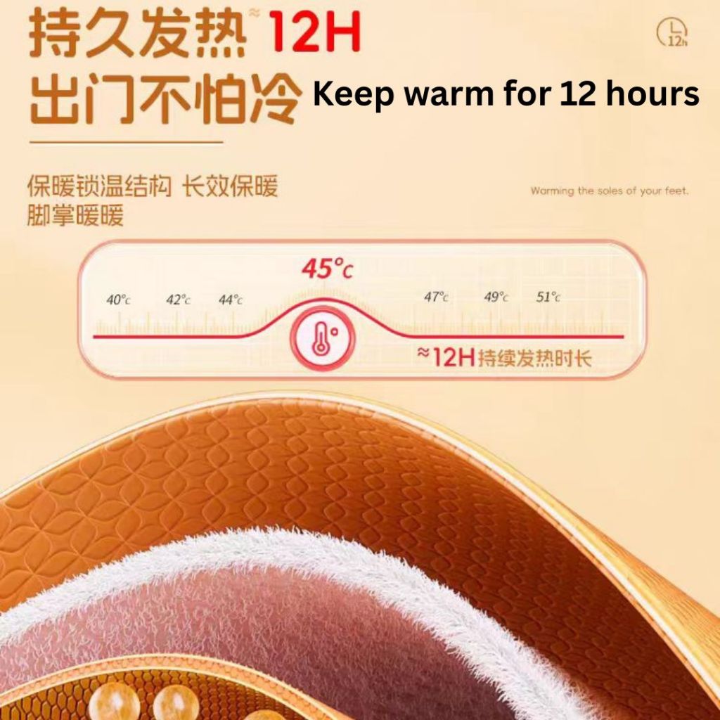 5 Pairs双 Winter Heating Shoes Insoles 加热鞋垫 冬季旅行必备 冬天暖脚神器 Shoes Insoles Warmer/ Tapak Kasut Pemanas Musim Sejuk 冬季加热鞋垫