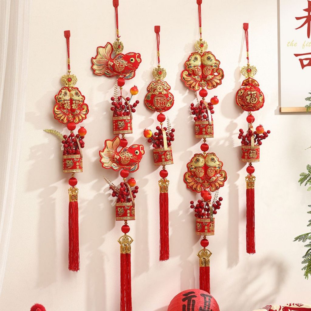 新春招财进宝烫金挂件 Chinese New Year Prosperity Shinning Wall Decoration Hanging