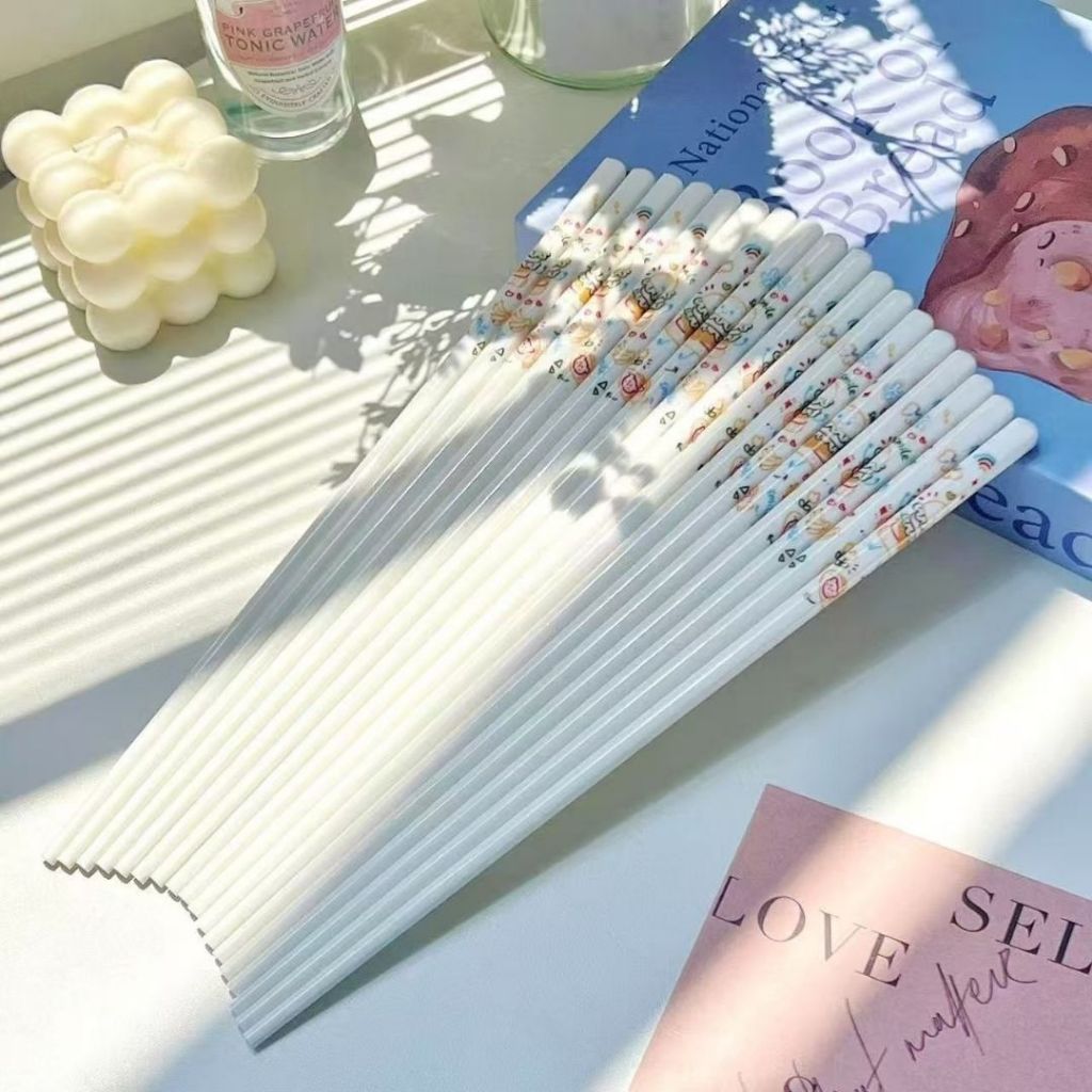 1 Pair双 Garden Series Ceramic Chopstick 田园系类陶瓷筷子 山菊花/草水果/花卉陶瓷筷子 防霉耐热陶瓷筷子 Heat Resist Floral Ceramic Chopstick