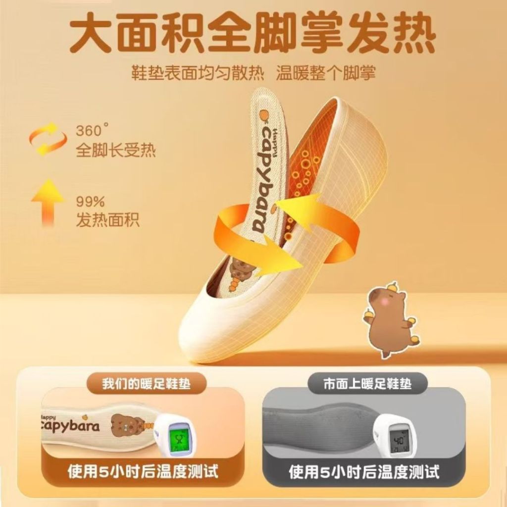 5 Pairs双 Winter Heating Shoes Insoles 加热鞋垫 冬季旅行必备 冬天暖脚神器 Shoes Insoles Warmer/ Tapak Kasut Pemanas Musim Sejuk 冬季加热鞋垫