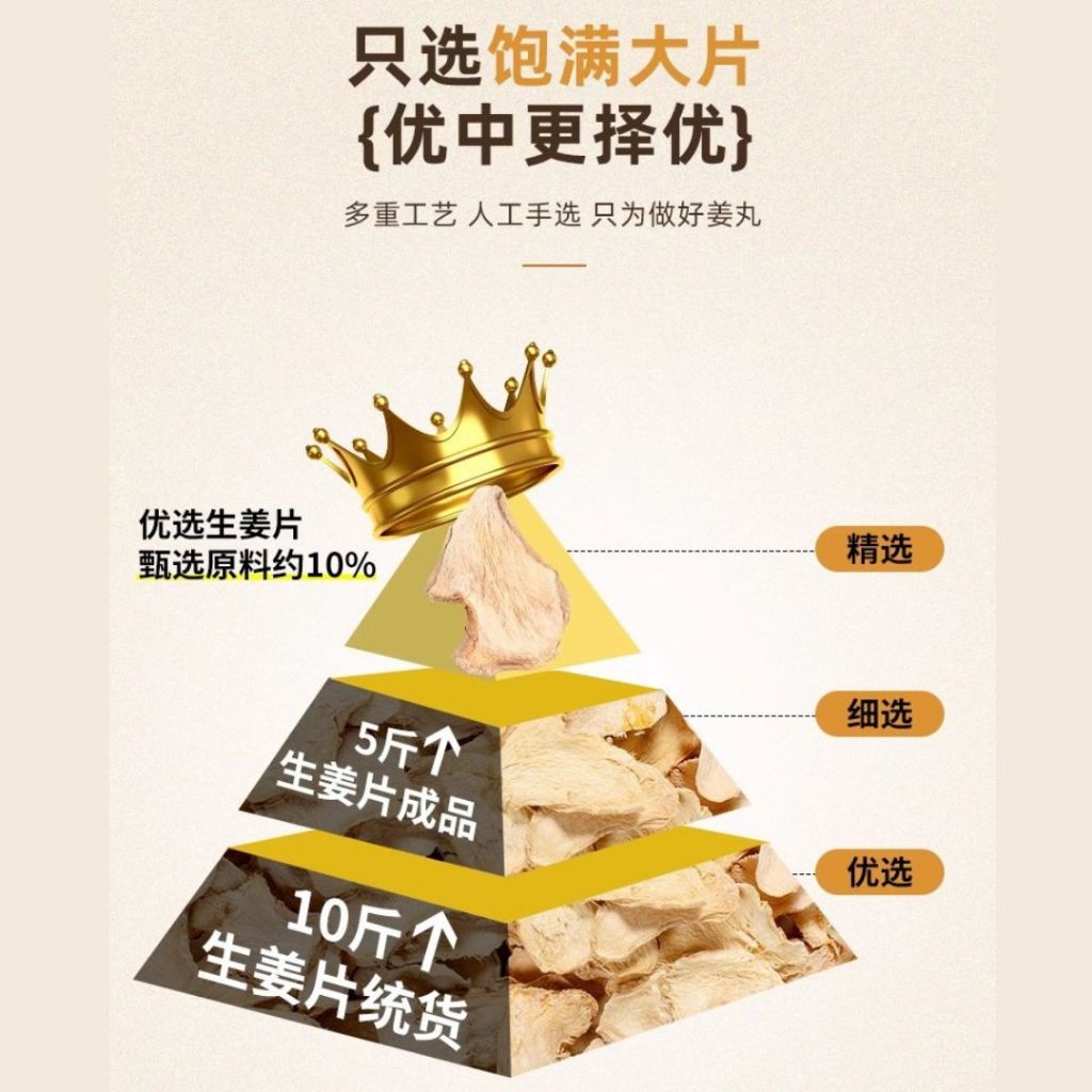 300g 经痛 手脚冰冷体寒 云南罗平小黄姜姜丸 Pure Ginger Ball 40 times better absorption ginger powder ball 姜黄姜粉丸