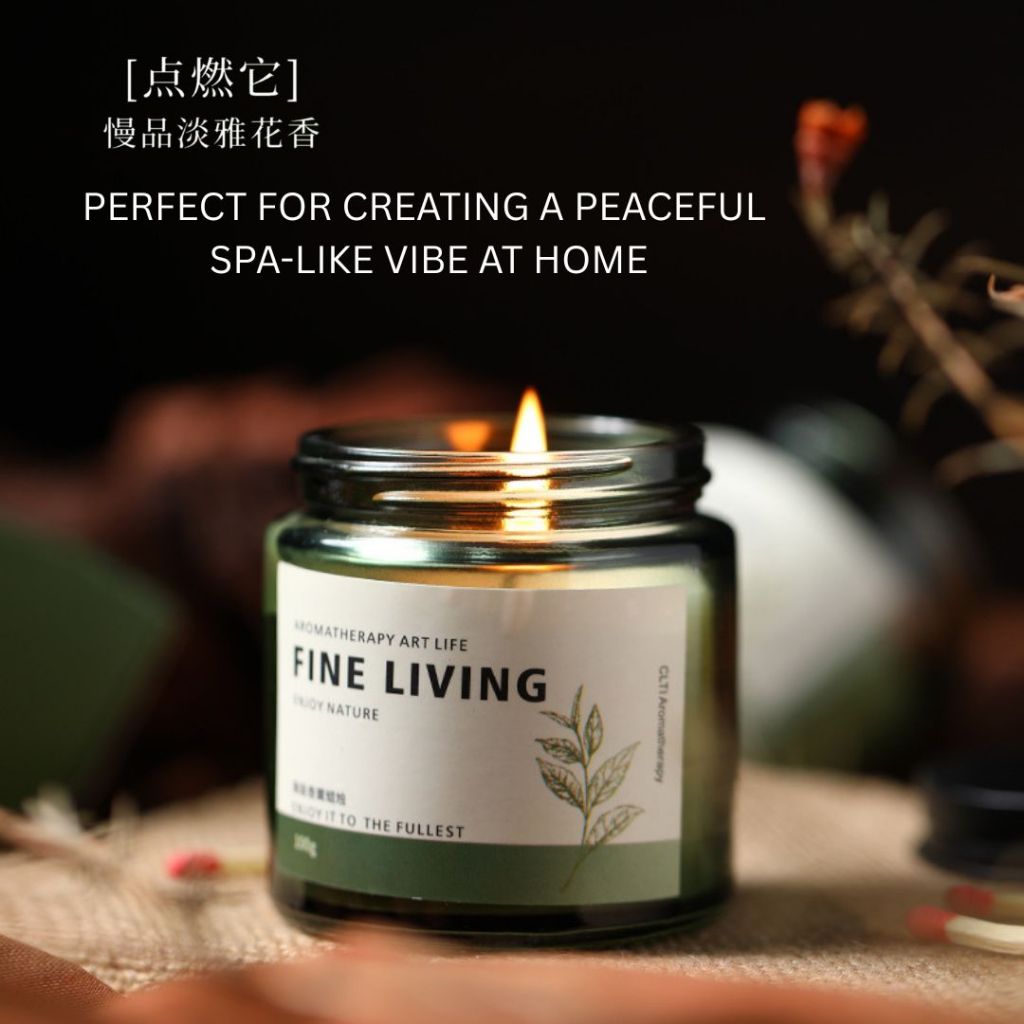 100g Tea Scent Aromatherapy Candles 茶香香氛蜡烛 精油香氛蜡烛 Osmanthus Tea Candle桂花龙井蜡烛/ White Peach Oolong Candle白桃乌龙蜡烛/梅子煎茶蜡烛