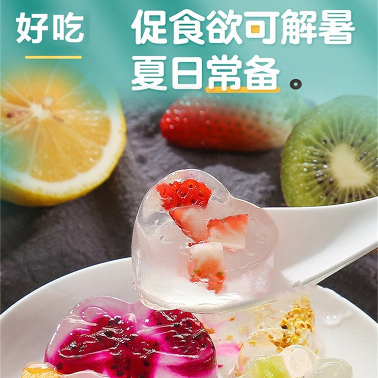 100g 无防腐剂 低卡 冰凉白凉粉 无防腐剂果冻粉 100g No Preservatives   *Low Calories White Jelly Powder