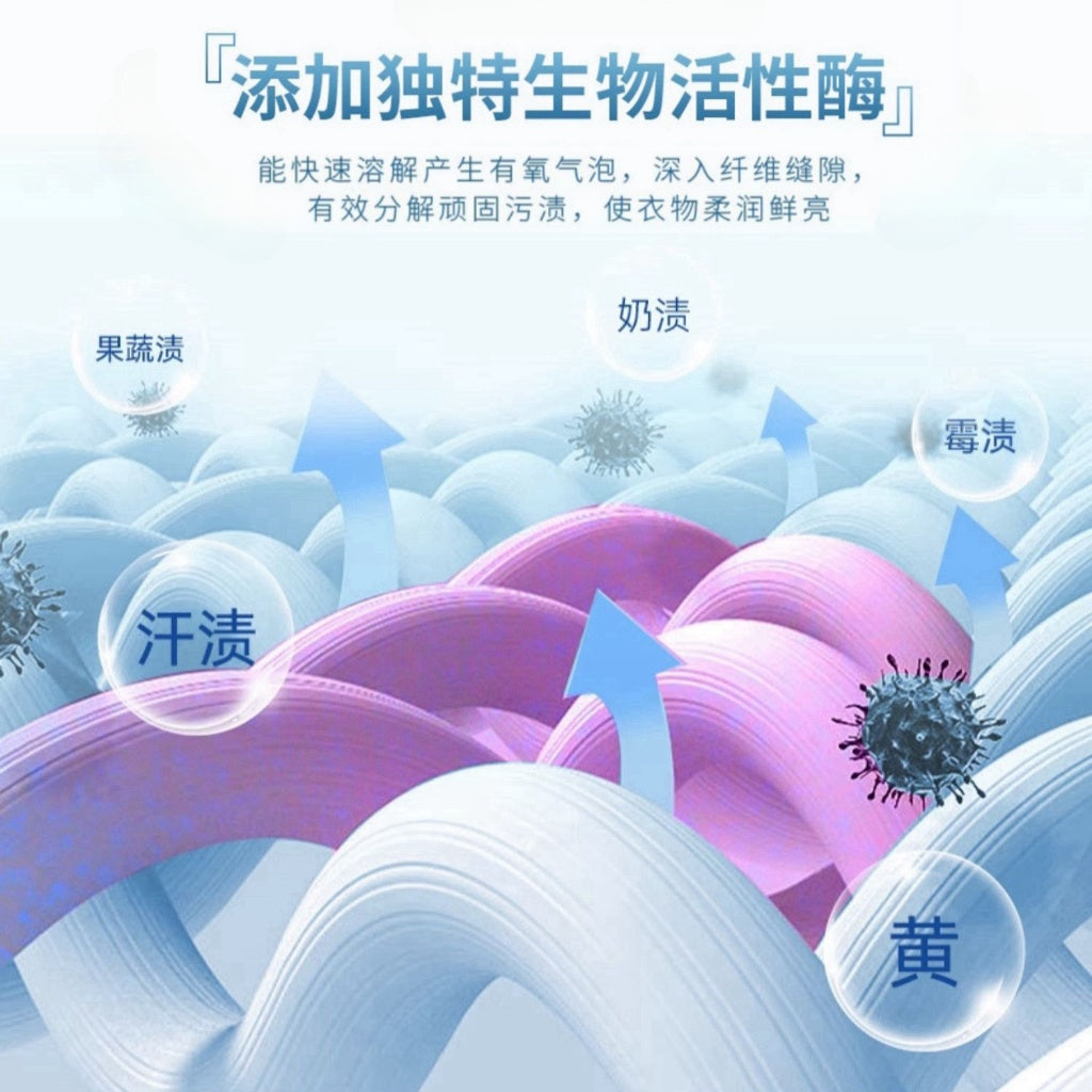 1.1kg 花香去污去黄增白爆炸盐 Sakura Scent Oxygen Explosive Salt Heavy Stain Remover Laundry Washing Powder 强效去污去黄漂白剂
