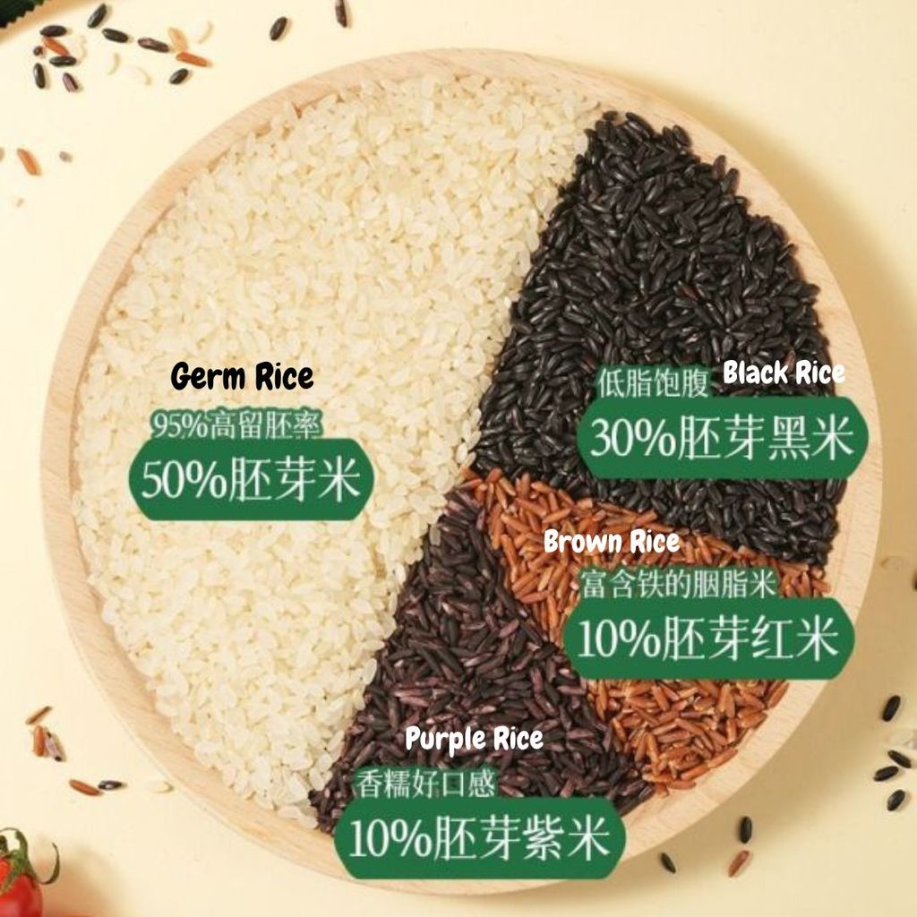 250g 亲爱的田野 轻脂有机四色胚芽米 Organic Four Color Baby Germ Rice 五谷杂粮宝宝粥米 Baby Mixed Grain Rice
